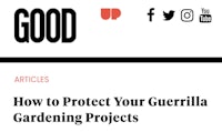 how to protect your guerrilla gardening projects